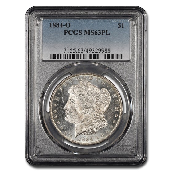 1884-O Morgan Dollar MS-63 PL PCGS 1884-O Morgan Dollar MS-63 PL PCGS